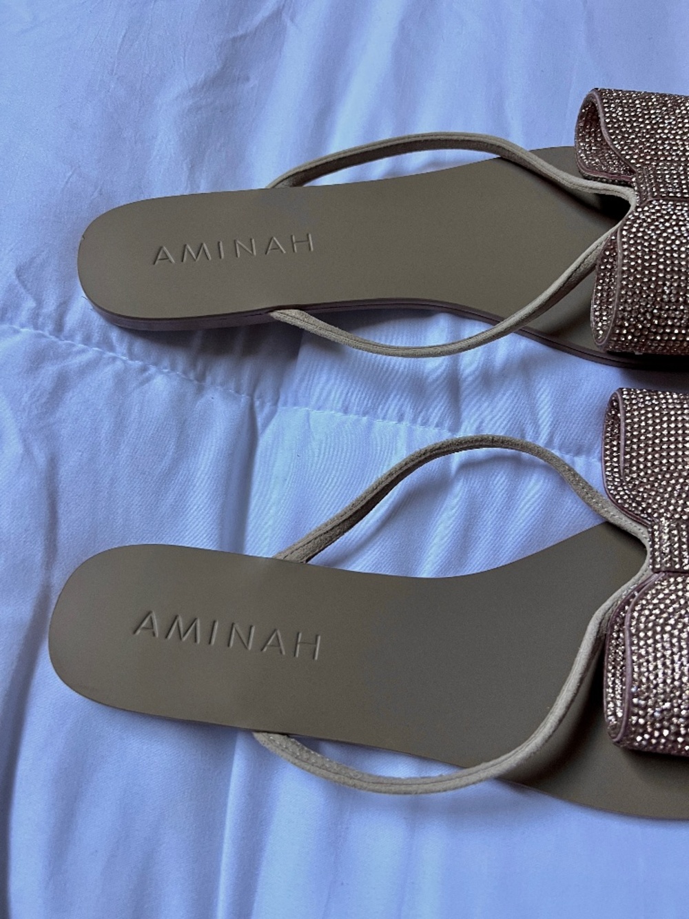 CRYSTAL FLIP FLOP ROSE GOLD - Picture 5 of 6